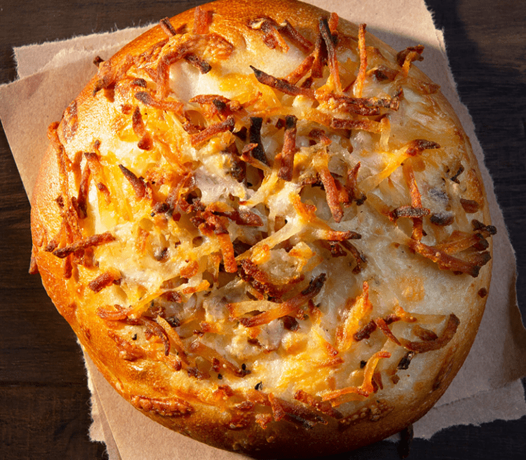 Cheesy Hash Brown Gourmet Bagel Einstein Bros. Bagels