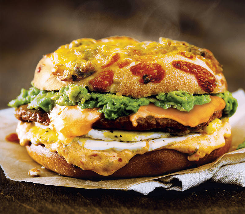 Chorizo Sunrise Egg Sandwich Einstein Bros. Bagels