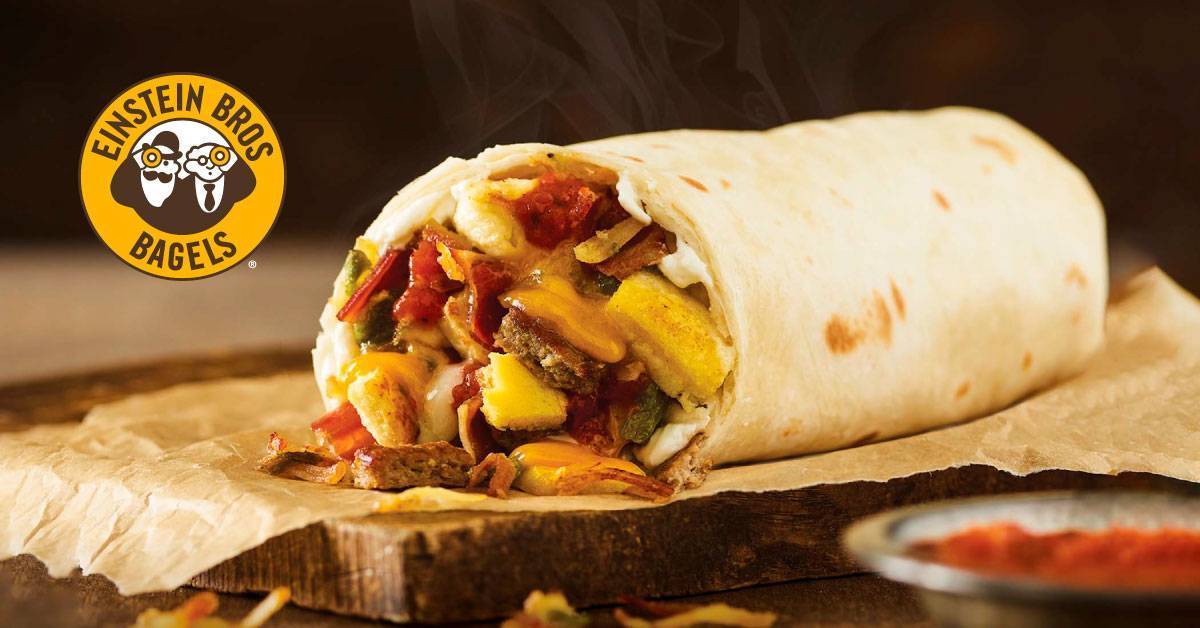 Chorizo Breakfast Burrito from Einstein Bros. Bagels is Here