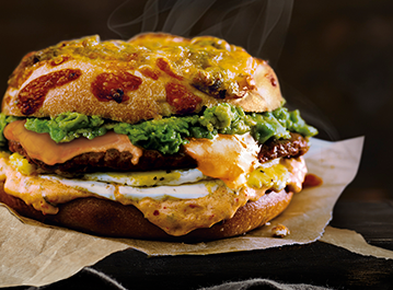 Einstein Bros Chorizo Sunrise Sandwich