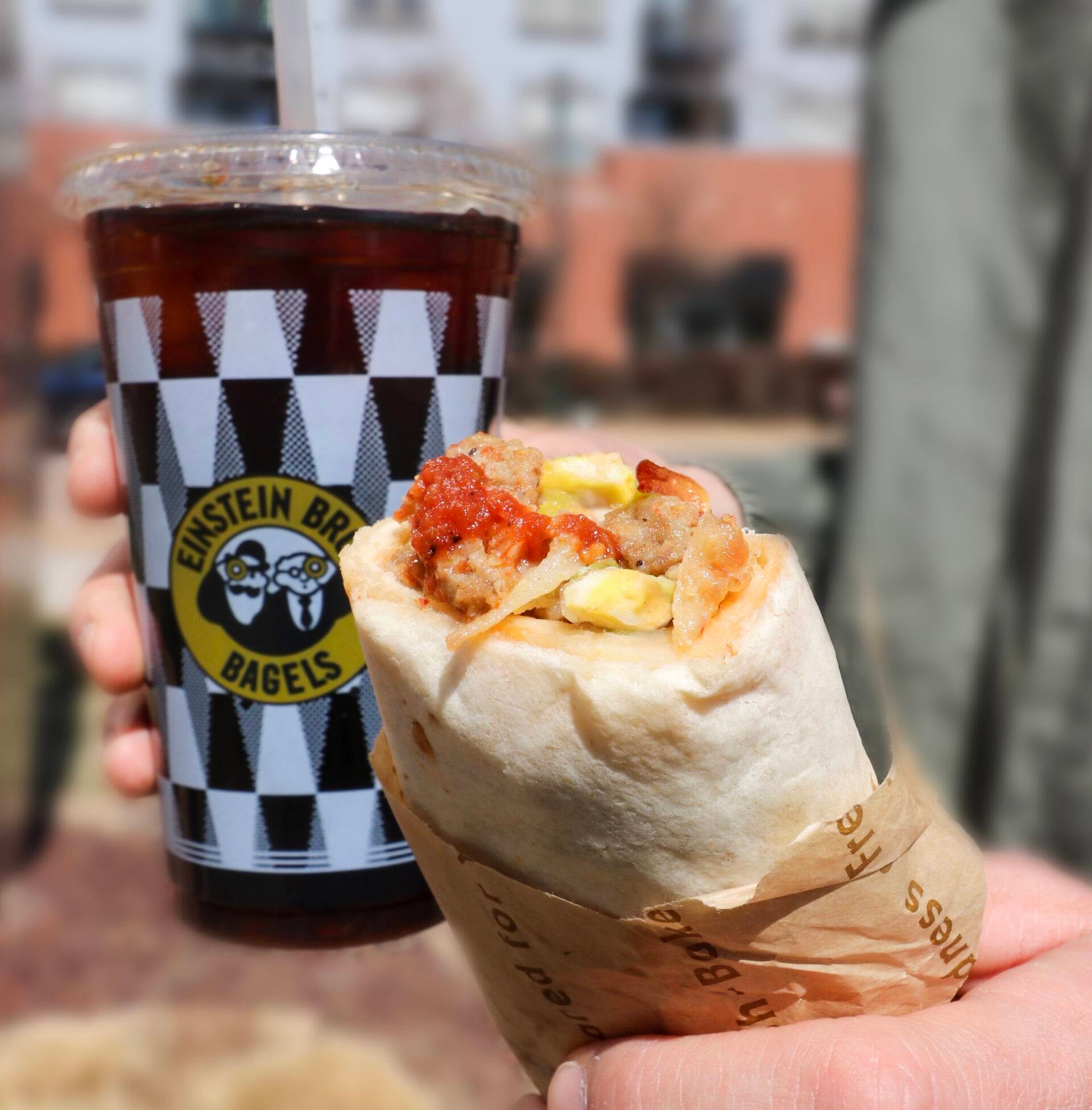 Chorizo Breakfast Burrito from Einstein Bros. Bagels is Here