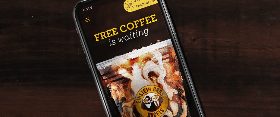 Free coffee with rewards