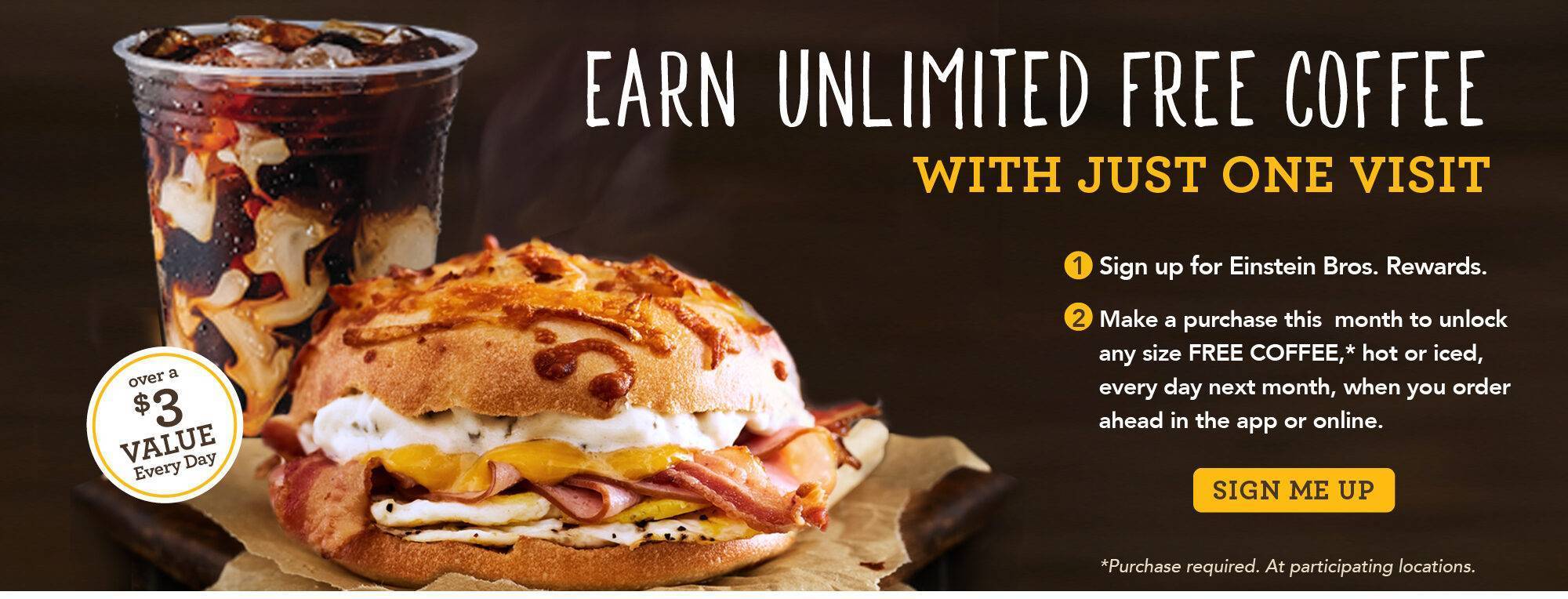 Earn Unlimited Free Coffee