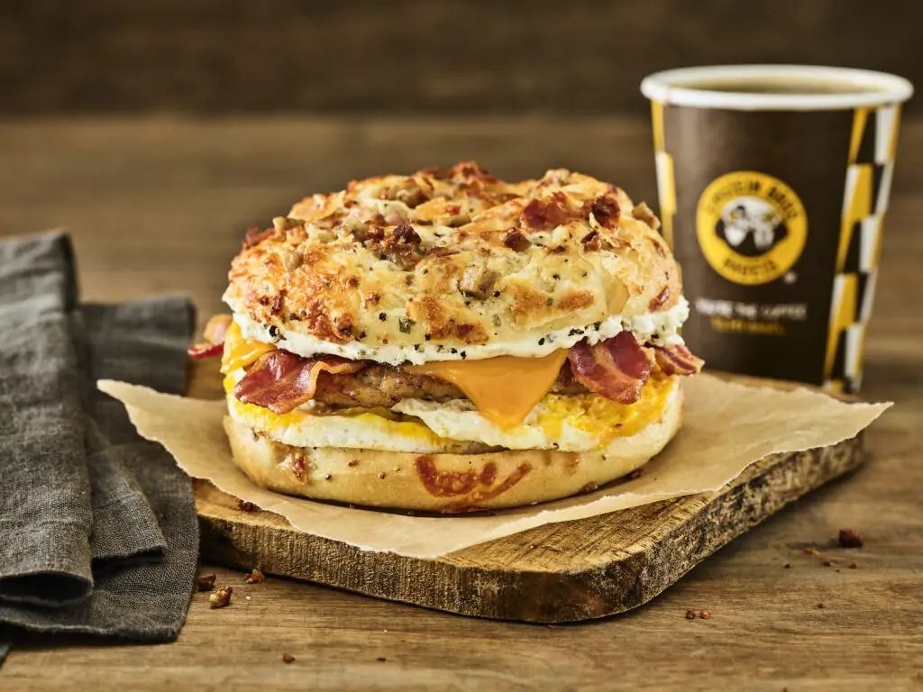 Einstein Bros Bagels Country Bagels & Gravy Egg Sandwich Breakfast Egg Sandwich Limited Time Offer