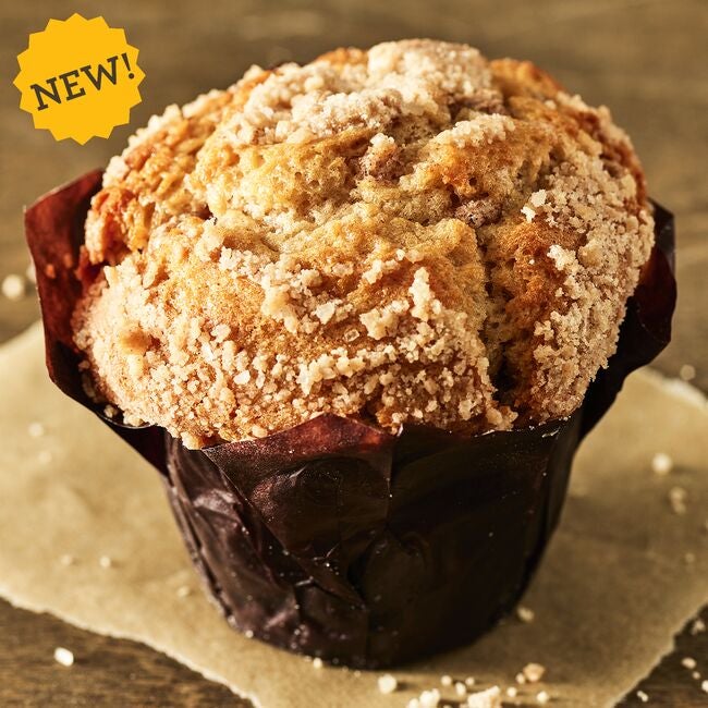 Einstein Bros Bagels New Limited Time Menu Item Cinnamon Chip Muffin Image