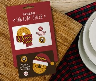 Holiday Gift Card Bonus Card Deal Image