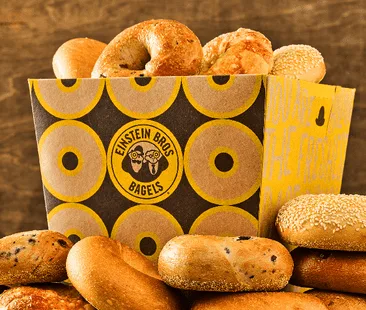 Einstein Bros. Bagel Bucket deal with fresh-baked bagels for $9 Mondays