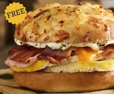 Einstein Bros Free Egg Sandwich Offer