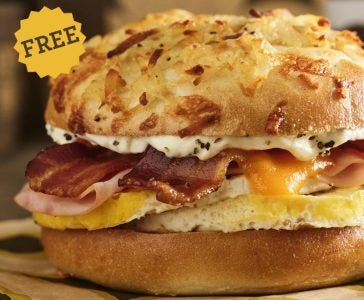 FREE Egg Sandwich offer